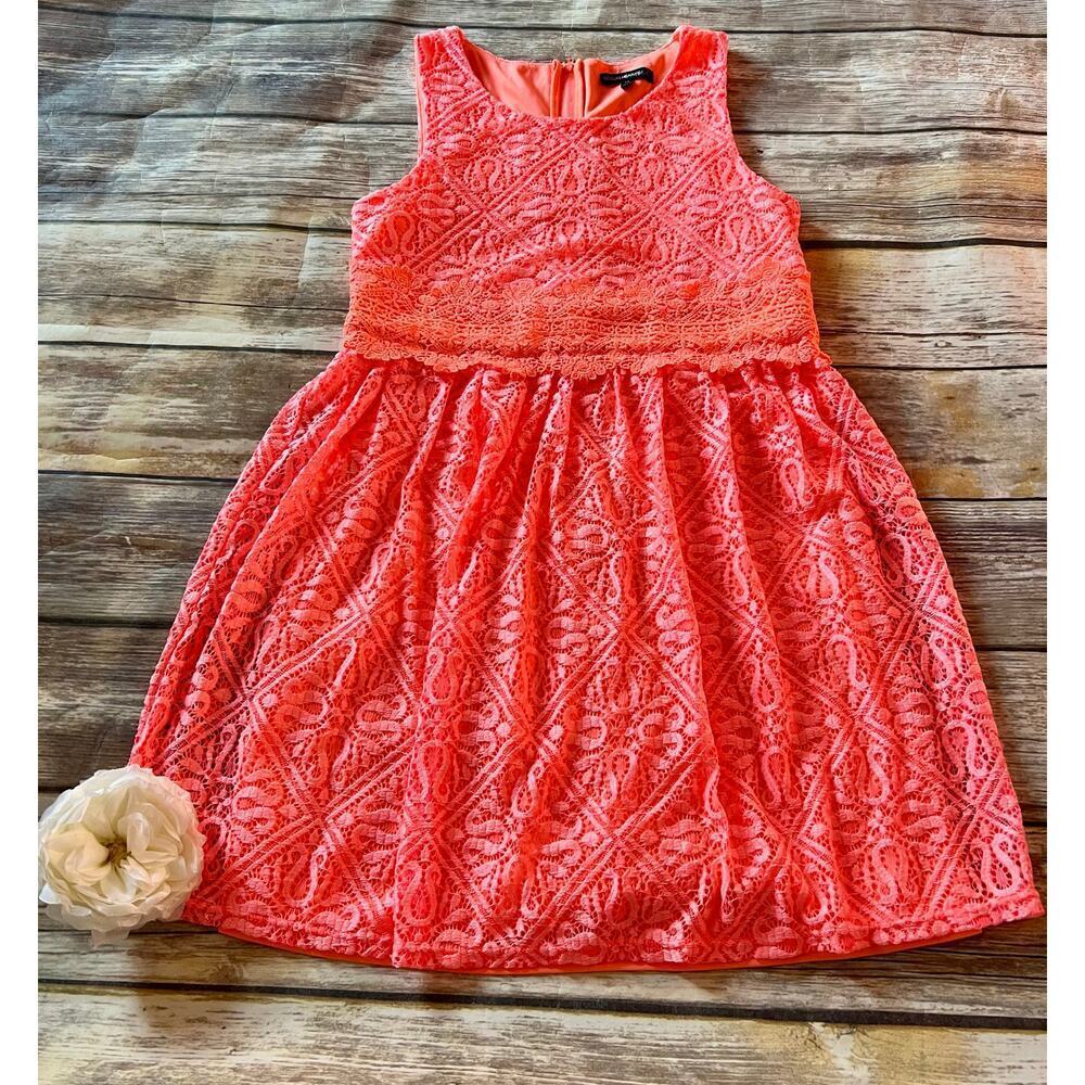 STUNNING CORAL DRESS-SIZE 14